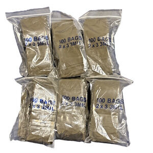 600pack Amber 2" x 3" Reclosable Poly Ziplock Plastic Bags- Parts-Film-3 MIL